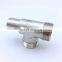 stainless steel accessories bulkhead union tee pipe fitting of high quality ISO9001
