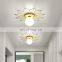 Sun Round Glass LED Ceiling Lamp for Bedroom Surface Mounted Round Modern Indoor Ceiling Light