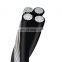 Duplex Triplex 4 Core Aluminum ABC Twisted Cable 4x50mm2 XLPE Insulated