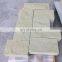 Sichuan factory sale courtyard wall beige sandstone natural surface stone wall panels