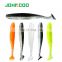JOHNCOO 6pcs 90mm 4.6g Soft Bait Shad Silicone Lure T-Tail Fishing Lure Easy Shiner Swimbait  Artificial Wobblers Bass Pike Lure