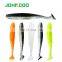 JOHNCOO 6pcs 90mm 4.6g Soft Bait Shad Silicone Lure T-Tail Fishing Lure Easy Shiner Swimbait Artificial Wobblers Bass Pike Lure