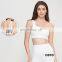 Ribbed One Shoulder Sports Quick Dry Bras Custom Logo Hollow Straps Yoga Crop Tops