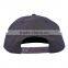 Top quality Fashion snapback hat with leather patch