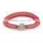 Factory price! Hot sale Multicolor Mesh Single Stardust Bracelet with Tiny Resin Crystal Filled Magnetic Wrap Bangles