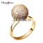 Tiny Ball Romantic Love Gift Pave Setting CZ Stones Top Quality Engagement Ring