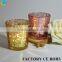 wedding candelbra seshell gel tealight holders / floral mercury candle cups wholesale