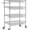 Adjustable 6 Tiers Chrome Metal Plant Storage Rack Wire Shelving