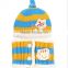 Promotion High Quality Boy/girl Warm Beanie Hat and Scarf Winter 3-48months Baby Child Knit Cap&hat and Scarf