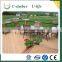Wood grain WPC composite decking for yard
