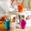 Mini Small plastics kitchen /car trash garbage can with lids on table