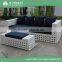 Wholesale luxury customized white rattan secetional sofa set outdoor furniture