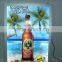 Advertising edge lit LED slim light box with aluminum flip frame(snap frame)