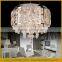 electroplate lamp base home lighting led crystal pendant light