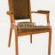 Faux Wood Grain Aluminum Dining Chair