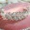 Charm Bridal Wedding Silver Crystal Rhinestone Flower Headband Tiara Hair Accessories Bridal Headwear
