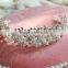 Charm Bridal Wedding Silver Crystal Rhinestone Flower Headband Tiara Hair Accessories Bridal Headwear