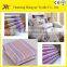 Stripes Poly pongee printed bed sheets fabric for school bedding sets/Pongee polyester printed fabric