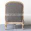 Hangzhou furniture living room French button tufted high back accent chair