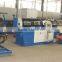 High speed air cooled condenser straightening and cutting machine