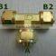 Brass 3 way hose connector