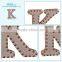 30mm Slide Letter K Jewelry Rings