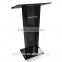 YZ-0076 black color factory acrylic podium, plexiglass pulpit, reception desk