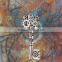 Hot-Sale Elegant Long Chain Steam Punk Pendant Necklace Alloy Key Necklace