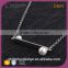 N74382K01 Latest Design Pearl 925 Silver Pearl Pendant White Stone Necklace Set From Pearl Updated Collection