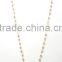 Fashion latest crystal beads chain necklace, white natural stone pendant necklace, oval quartz pendant necklace