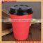 Disposable double layers insulated corrugated paper coffee cup for promotion