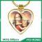 Best selling metal heart-shaped souvenir print religious oem keychain
