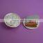 engraved logo round gold bag brand decoration metal tag