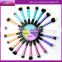 Newest design 5 colors professional makeup brush set