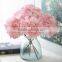 wholesale single stem artificial silk hydrangea flowers