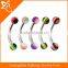 Double Side Acrylic Bar Eyebrow Ring Rook Piercings Rook Piercing Body Jewelry