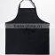 Black canvas kitchen work apron for wholesale
