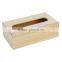 Chinese wooden factory eco-friendly handmade cheap unfinished paulownia wooden tissue box