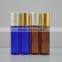 10ml amber perfume glass roll on bottle with stainless steel roller                        
                                                                                Supplier's Choice