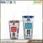 22oz double wall diy plastic tumbler with straw