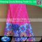 Hot sale african digital printi cord lace dress for clothing