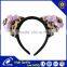 Fashion Animal Ear Headband with Two Butterfly