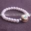 2015 New Product Snap Button Jewelry Fake Pearl Bracelet Wholesale