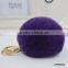 Cute Genuine Rabbit Fur Ball Pom Pom Key Chain Car Handbag Charm Key Chain                        
                                                Quality Choice