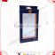 Customed cardboard cell phone case paper with pvc window packaging box