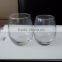 Two Size Cheaper Funny Drinkingware Custom Logo Machine Blown Stemless Wine Glass