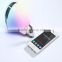 creative bluetooth connect music speaker light bulb with colorful light