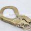 Gold Electrical Industrial Metal Safety Belt Hanging Snap Locking Hook