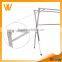 X style Extendable Garment Rack, Telescopic Double-Pole Clothes Drying Rack, Modern Stainless Steel Clothes Drying Rack