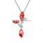 Dazzle Crystal Necklaces Full Rhinestone Butterfly Type Droplet Pendant Choker Elegant Dress Jewelry Accessories For Lady